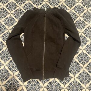 Lululemon Black full length zip up scuba